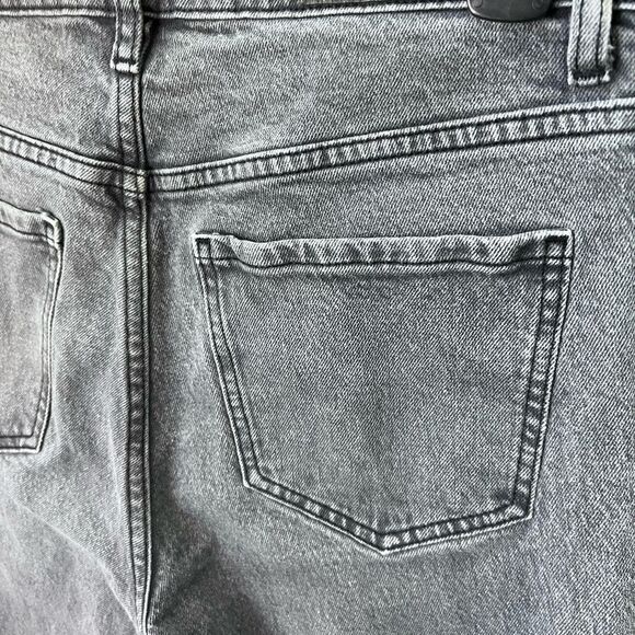 PacSun Stretch Crop Boot cut jeans high waist Black wash size 27 - Picture 8 of 16